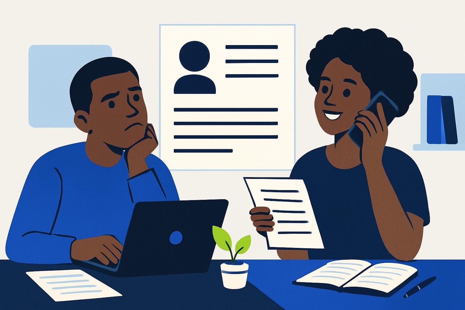 Ilustração do artigo: Paraste em “não tenho nada para colocar” no CV? Como dar a volta por cima